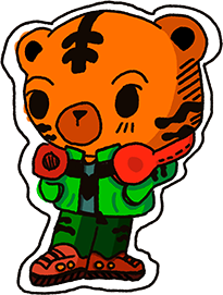 pipsqueak project luna the tiger character design illustration